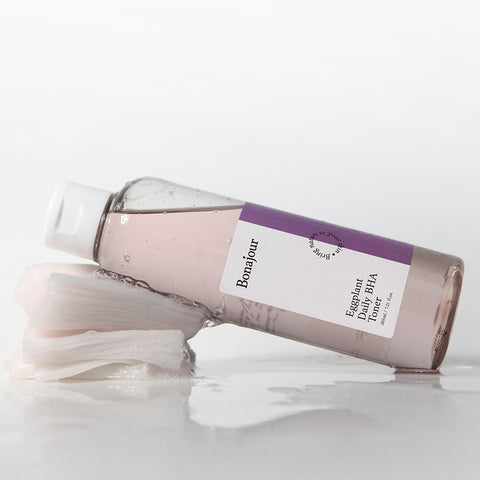 Bonajour Vegan Eggplant BHA Toner + Moisturizing Cream Set (2-piece)