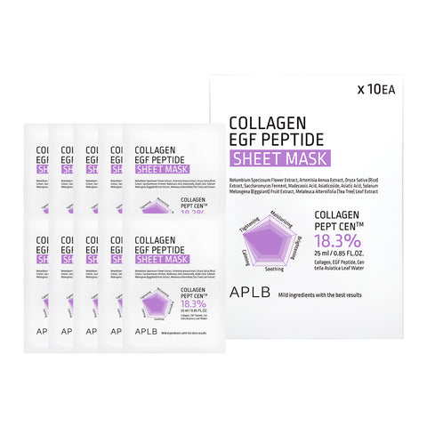 APLB Collagen EGF Peptide Sheet Mask (10 Pack)
