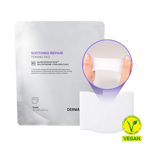 Dermafirm Soothing Repair Toning Pad R4 180ml (70 sheets) [3 Refills]