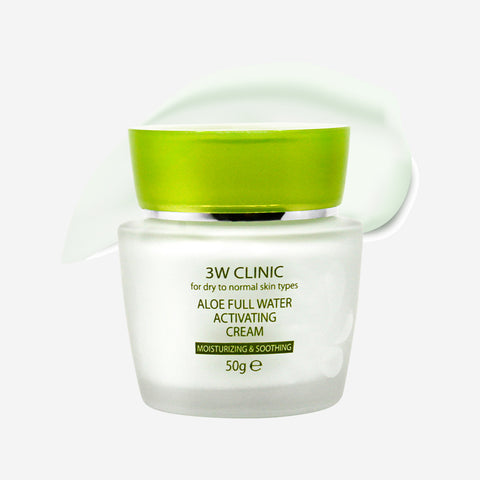 3W Clinic Aloe Full Water Activating Cream 50g