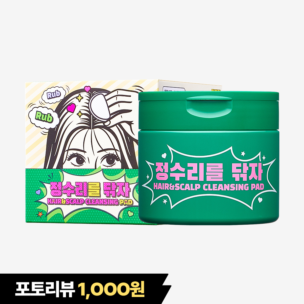 DongKook Pharmaceutical Madeca Scalp Cleansing Pads 180g (30 pads) 1 Main + 1 Refill