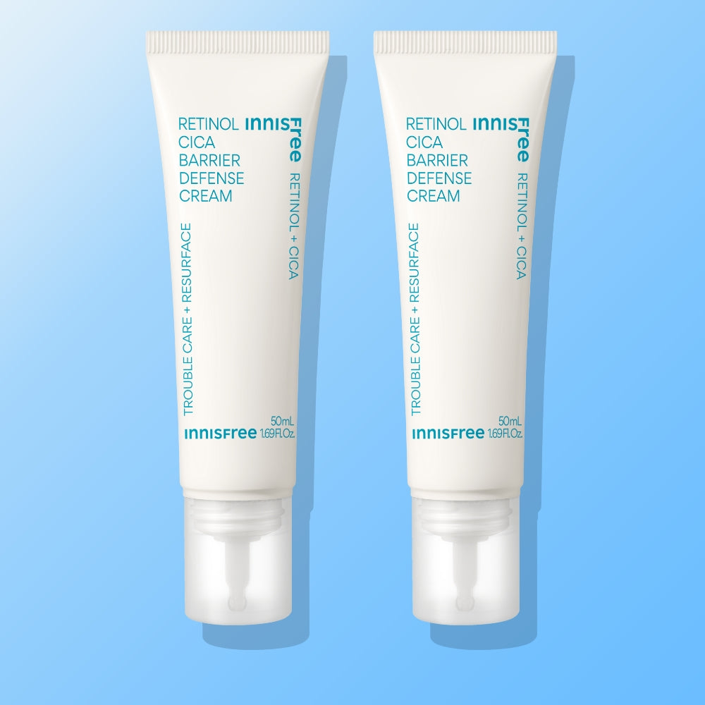 Innisfree Retinol Cica Scar Barrier Cream 50ml (2 Pack)