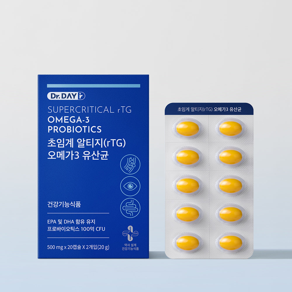 8APM Dr. DayR Supercritical rTG Omega-3 & Probiotics 40 Capsules (20-Day Supply)