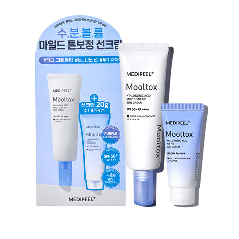 Medipeel Hyaluronic Water Tox Mild Tone-Correcting Sun Cream Set 50g/20g