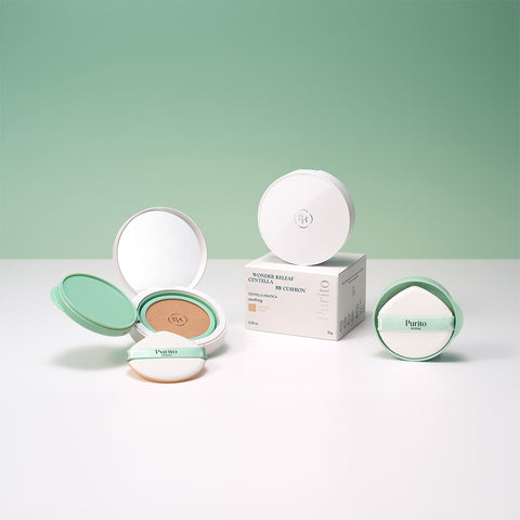Purito Seoul Wonder Relief Centella BB Cushion (15g + Refill 15g)
