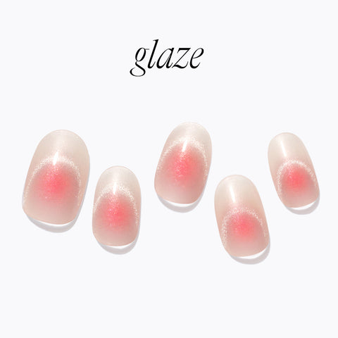 Dashing Diva Glaze Glint Blush Nail Stickers