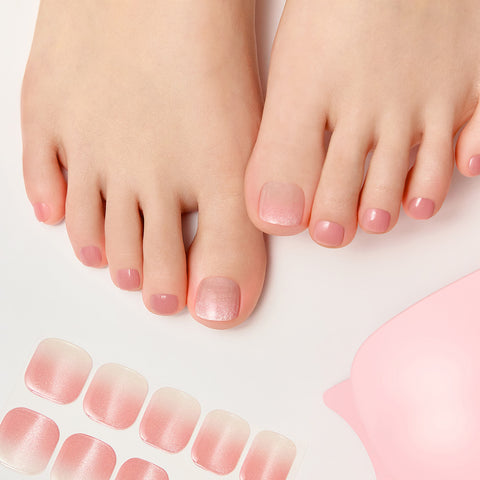 Dashing Diva Glaze Pedicure Glint Sunset