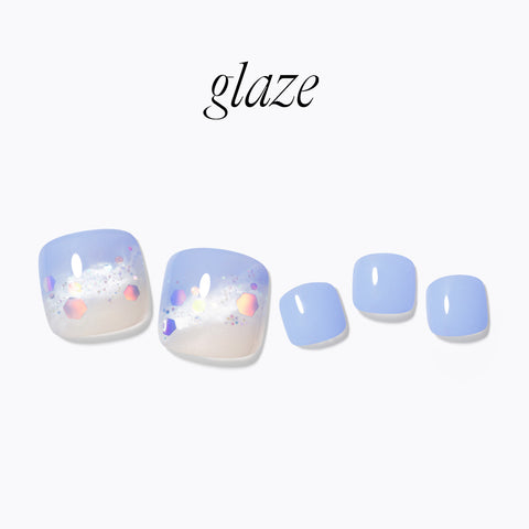 Dashing Diva Glaze Pedicure Touched Ocean