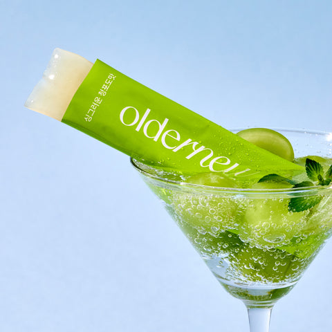 Oldernew Mucin Aqua Green Grape Flavor (2 boxes 20 packets)