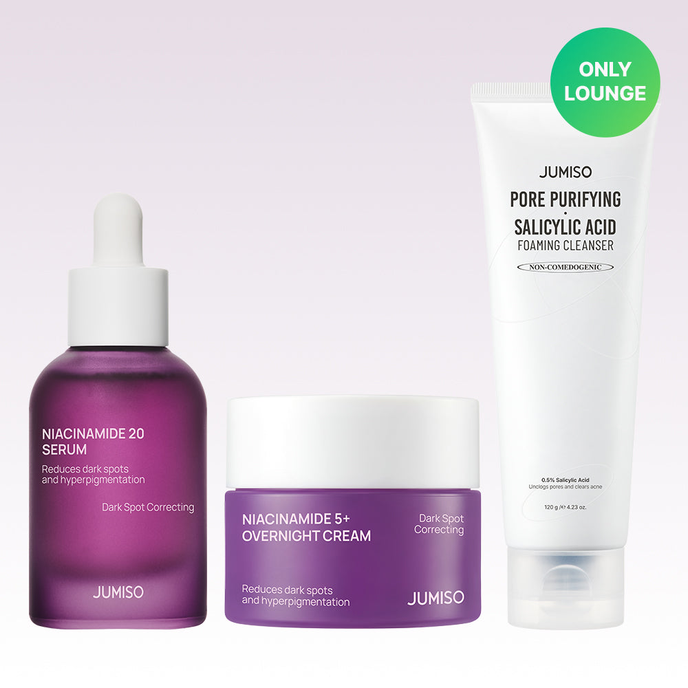 Jumiso Niacinamide 20 Serum 40ml + Niacinamide Cream 50ml + Salicylic Acid Cleansing Foam 120g 3-Piece Set