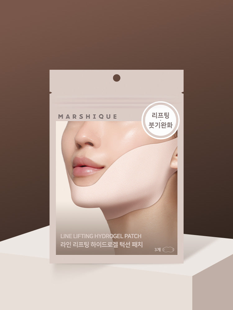 Marshique Line Lifting Hydrogel Chin & Jawline Patch, 1 Pack (3 pcs)