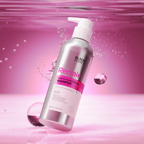 Black Foret Anti-Hair Loss Shampoo - Sensitive Scalp Soothing, Mild Acidic, 500ml