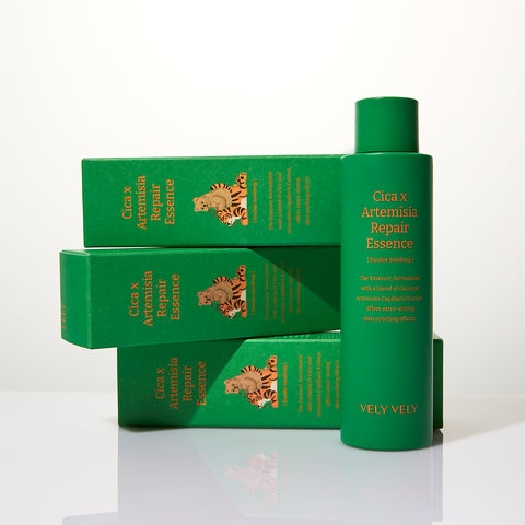 VELY VELY Cica Injin Ssuk Repair Skincare 3-Piece Set (Toner + Essence + Cream)