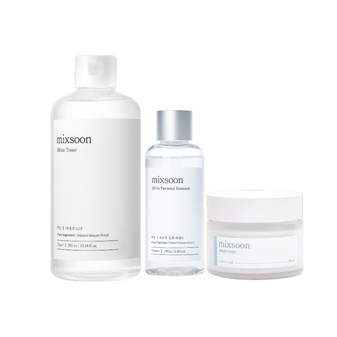 Mixsoon Bifida Line Best 3-Piece Set (Toner 300ml, Essence 100ml, Cream 50ml)