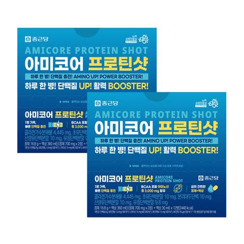 Chongkundang Amicore Protein Shot 30ml x 12 bottles (2 Pack)