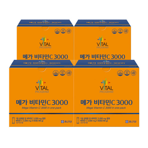 Chongkundang Vital Program Mega Vitamin C 3000mg 60sachets (4 Pack)