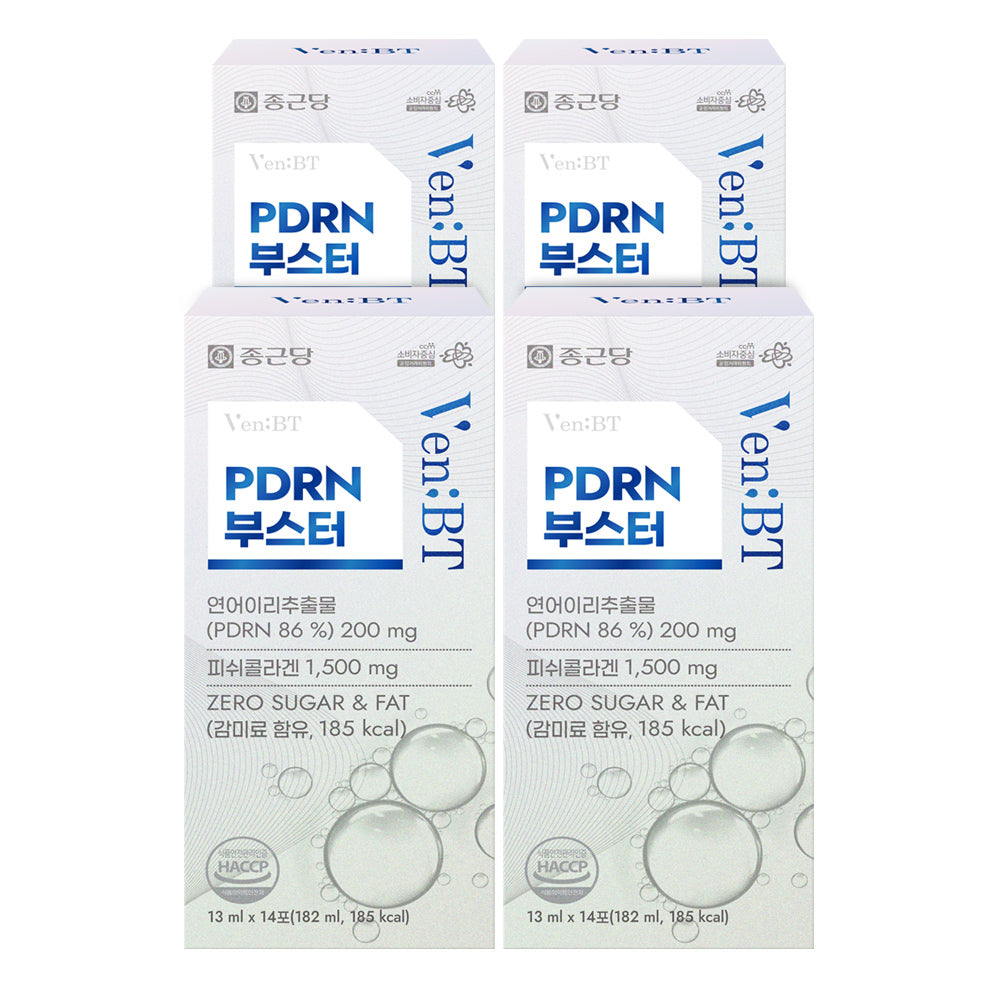 Chongkundang VenBT PDRN Booster Low?Molecular Collagen Drink 13ml 14sachets (4 Pack)
