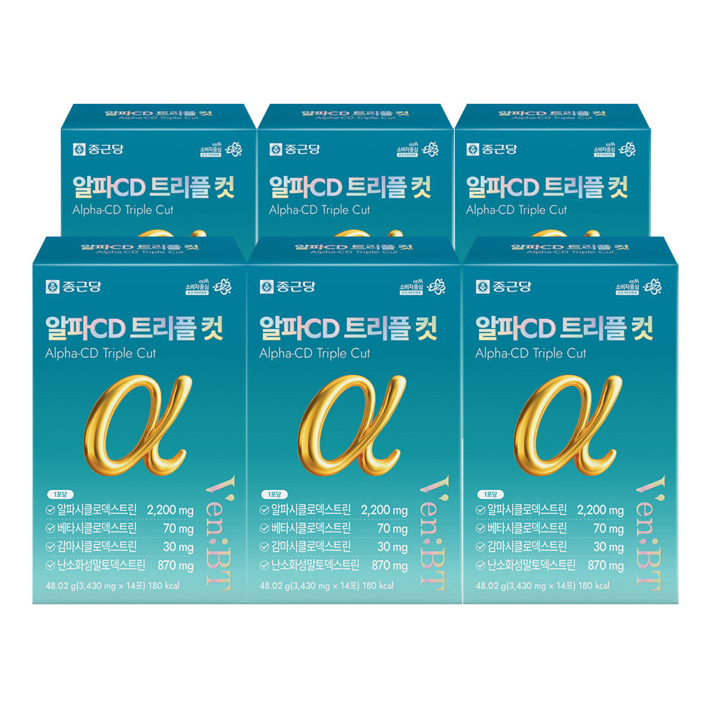 Chongkundang VenBT Alpha CD Triple Cut 2200 14 Sachets (6 Boxes) (12 Week Supply)