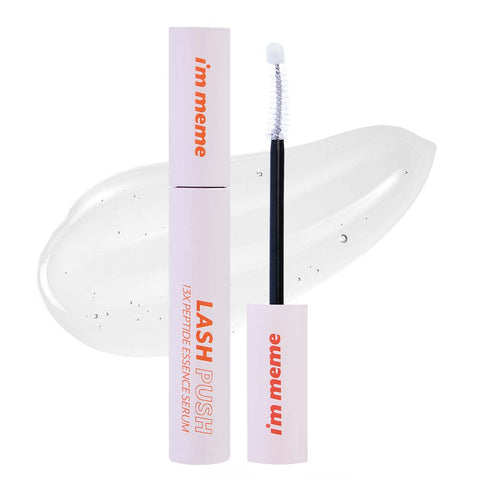 I'M MEME Lash Push 13X Peptide Essence Serum 9.5g + Pink Curler