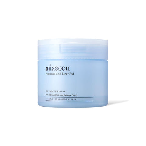 Mixsoon Hyaluronic Acid Toner Pads 80 Sheets 25ml (2 Pack)