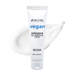 Tube of 3W Clinic Vegan Intensive Mela Perfecting Cream on a white background