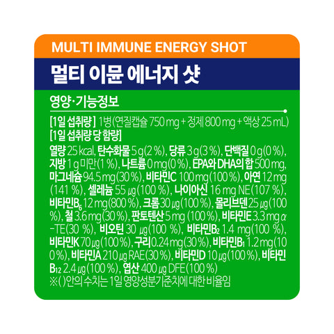 Cenovis Multivitamin Immune Energy Shot Triple Booster rTG Omega-3 (7-count x 4)