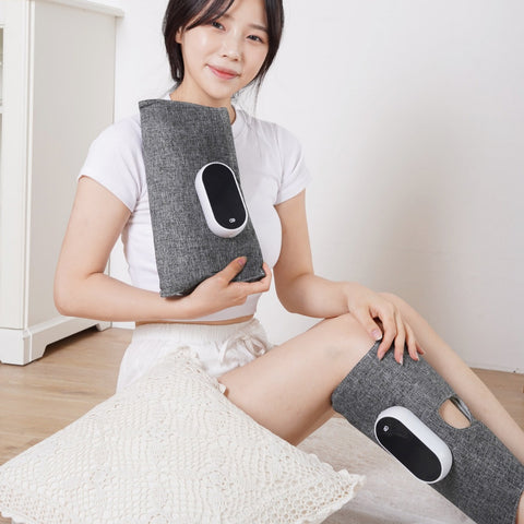 CLO Airheim Calf & Foot Massager FE-7113 Cordless Air-Compression, Heat & Multi-Mode Massage