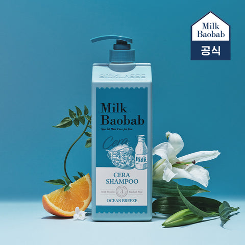 Milk Baobab Cera Shampoo + Body Wash Set, Ocean Breeze - 1.2L x 2
