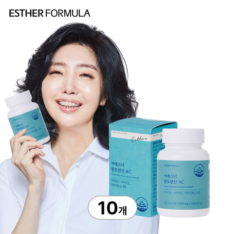 Esther Formula Pantothenic Acid AC (Max 4,000% & 10 Vitamins) 30 Tablets x 10
