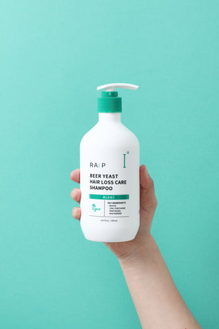RAIP Beer Yeast Mild Acidic Scalp and Hair-Thinning Care Shampoo Blanc 500ml