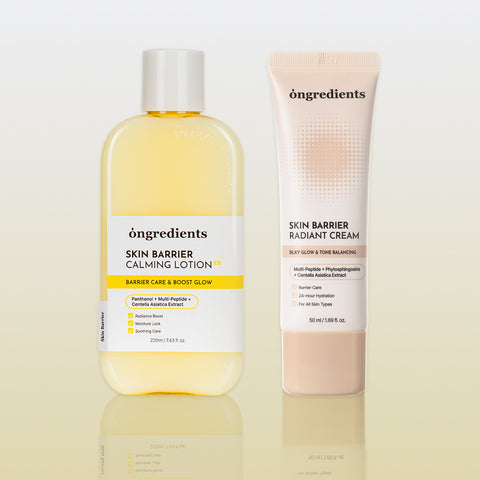 Ongredients Skin Barrier Calming Lotion EX 220ml + Radiant Cream 50ml