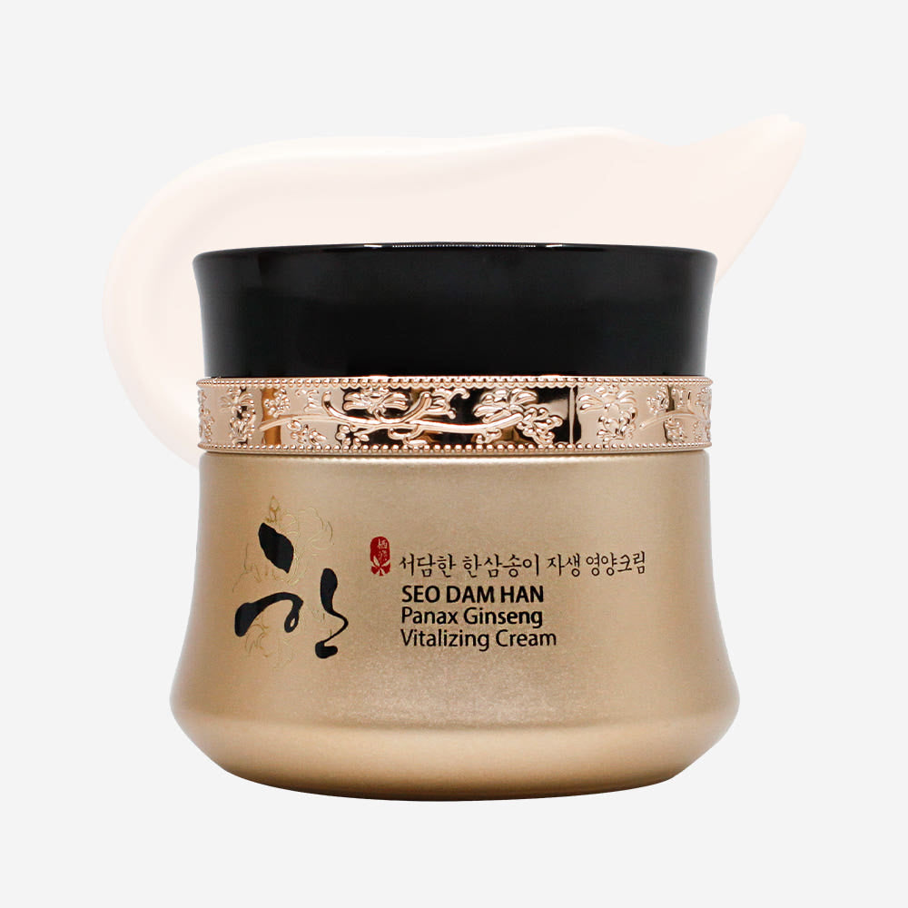 Seo Dam Han Panax Ginseng Vitalizing Cream jar on a white background