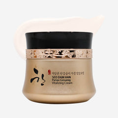 Seo Dam Han Panax Ginseng Vitalizing Cream jar on a white background