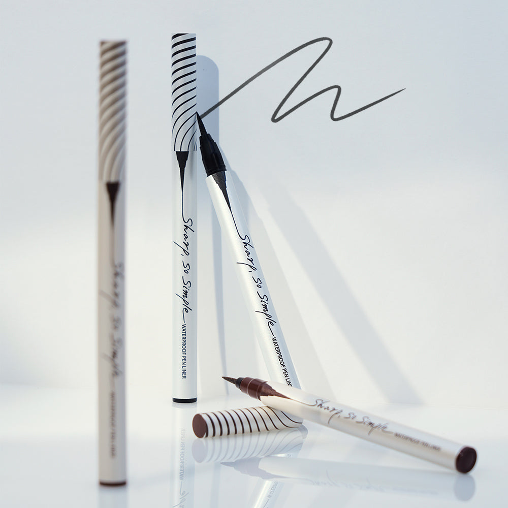 Clio Sharp So Simple Waterproof Pen Liner (No.1 Black / No.2 Brown)