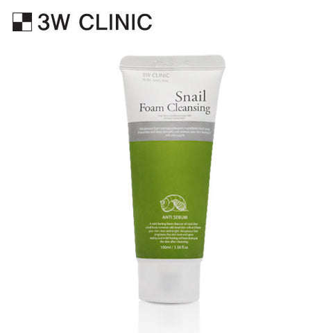3W CLINIC Snail Foam Cleansing 100ml
