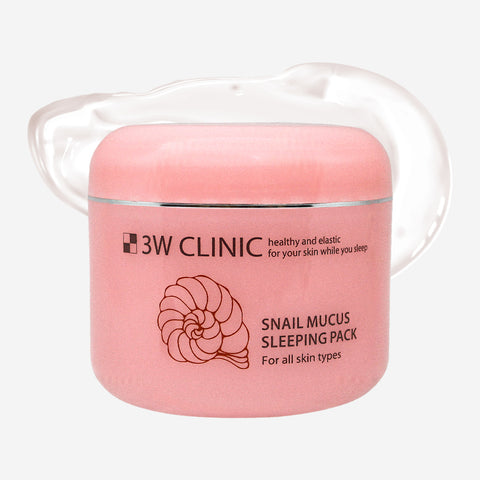 3W Clinic Sleeping Pack 100ml - Collagen / Snail / Water / Crystal White