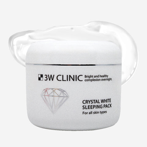 3W Clinic Sleeping Pack 100ml - Collagen / Snail / Water / Crystal White