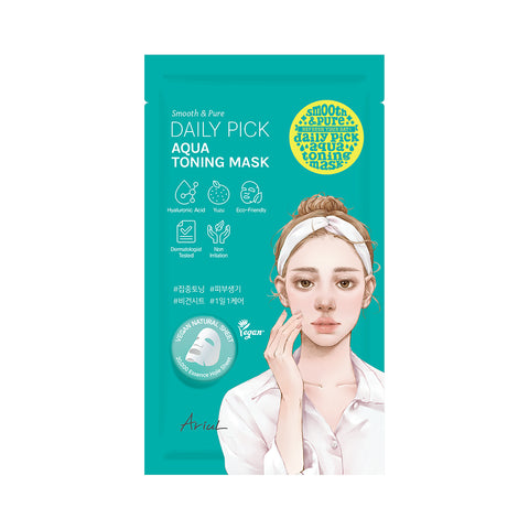 Ariul Smooth & Pure Daily Pick Aqua Toning Mask (5-sheet, 23ml each)