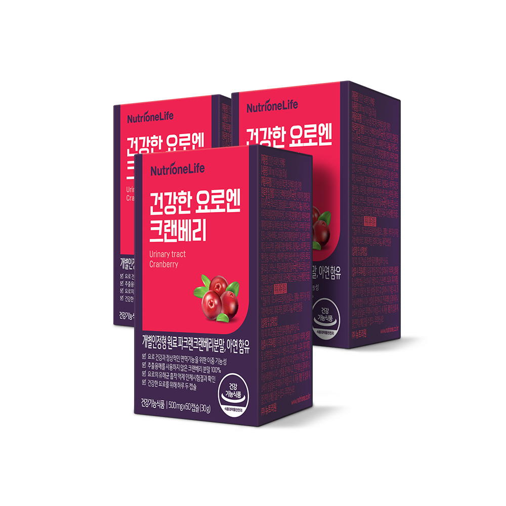Nutrione Healthy Uro N Cranberry 3-Box (3-Month) Capsules