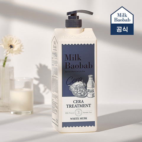 Milk Baobab Cera Shampoo + Treatment + Body Wash - White Musk, 1.2L x 3