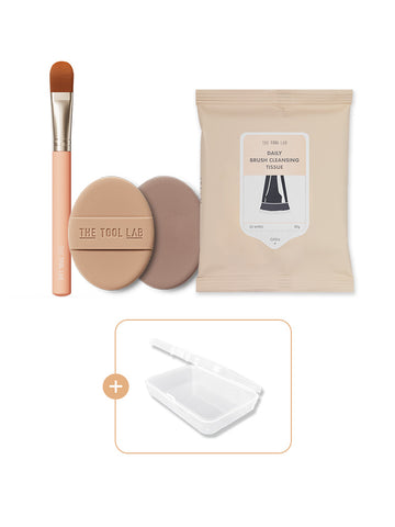 The Tool Lab 231L Brush + Tension Puff (2) + Puff Case + Brush Cleansing Tissues (20)