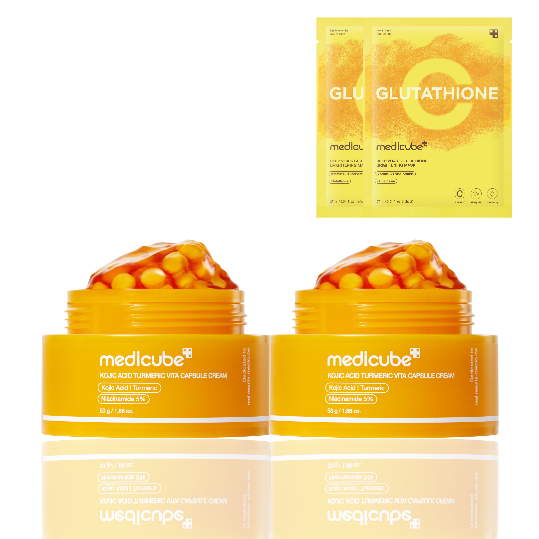 Medicube Kojic Acid Turmeric Vita Brightening Toning Capsule Cream 53ml (2 pack)