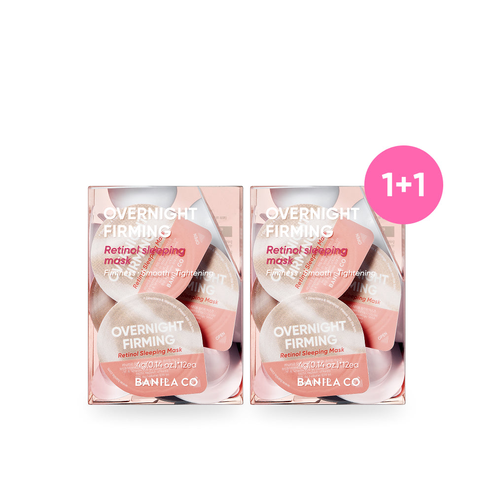 Banila Co Overnight Firming Retinol Sleeping Mask Travel Kit 4 g x 12 (2 Pack)