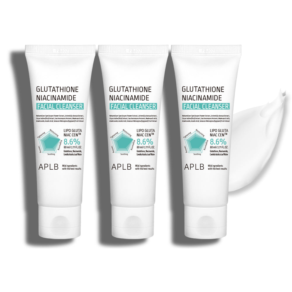 APLB Glutathione Niacinamide Facial Cleanser 80ml (3 Pack)