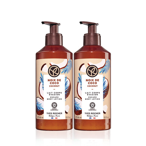 Yves Rocher Moisturizing Body Lotion Coconut 390ml (2 Pack)