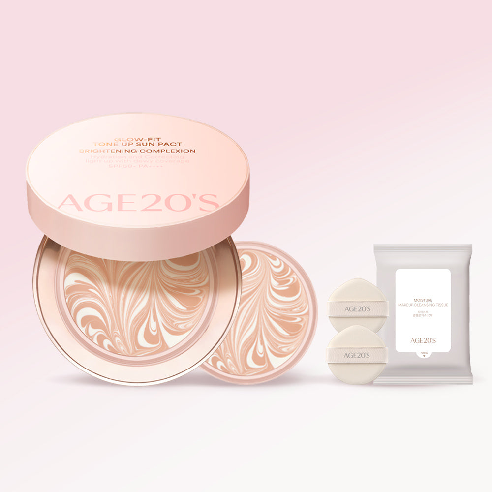 AGE20'S Glow Fit Tone-Up Sun Pact 12.5g (Main + Refill)