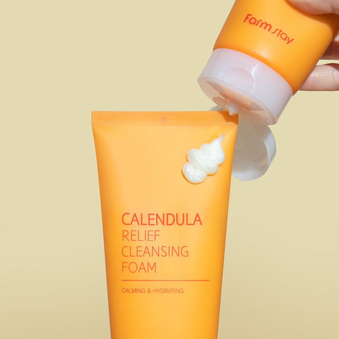 Farmstay Calendula Relief Cleansing Foam 180ml