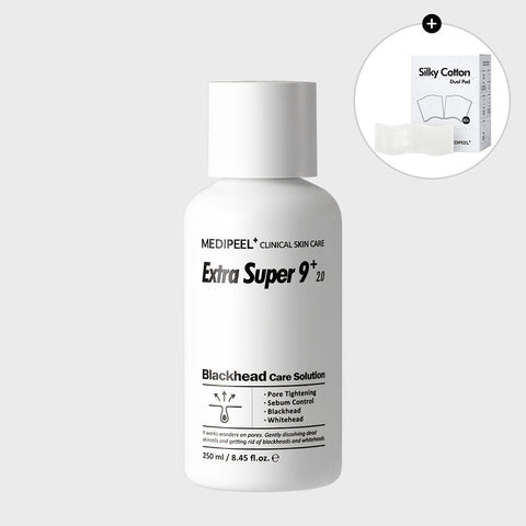 Medipeel Extra Super9 Plus 2.0 250ml (+ Cotton Pads)