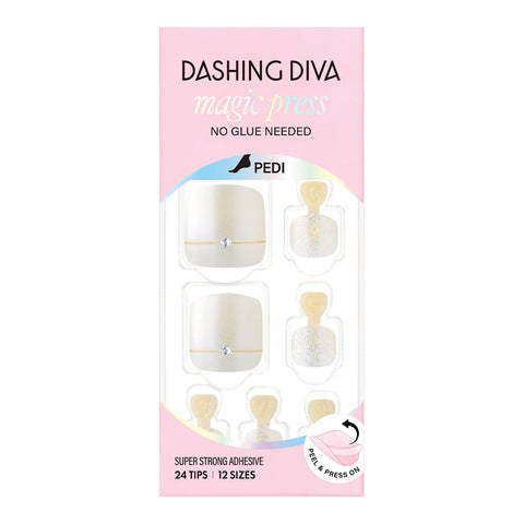 Dashing Diva MagicPress Pedicure Sheer Satin