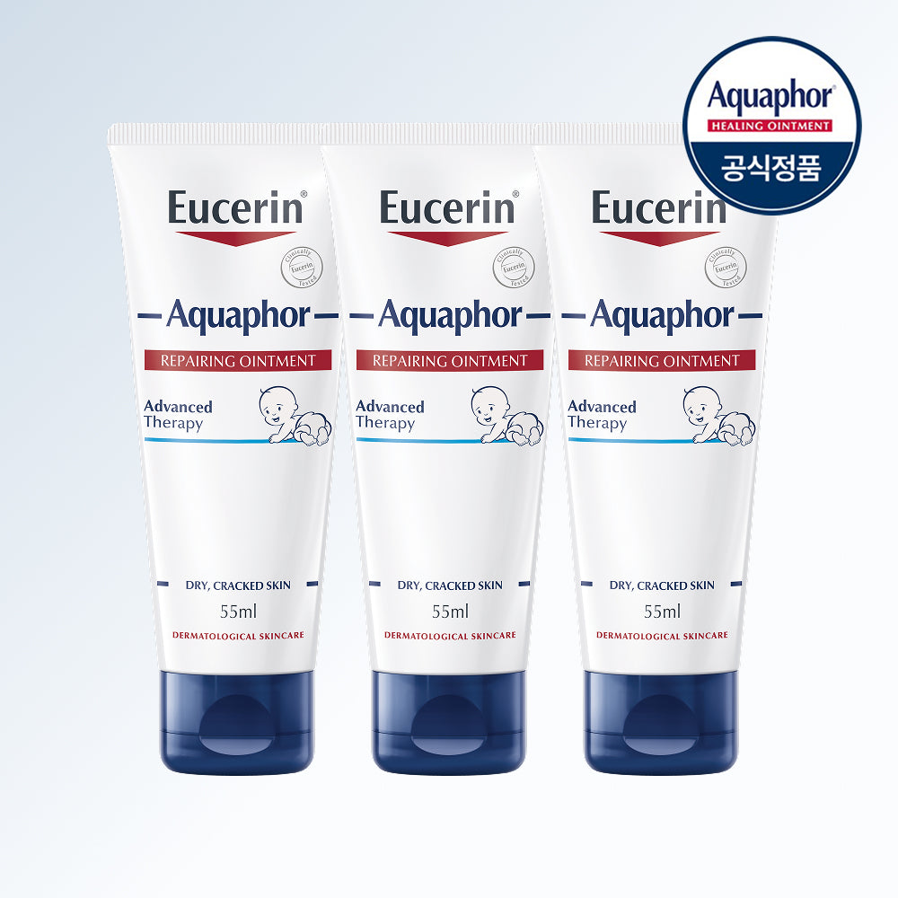 Eucerin Aquaphor Repairing Ointment 55ml (3 Pack)